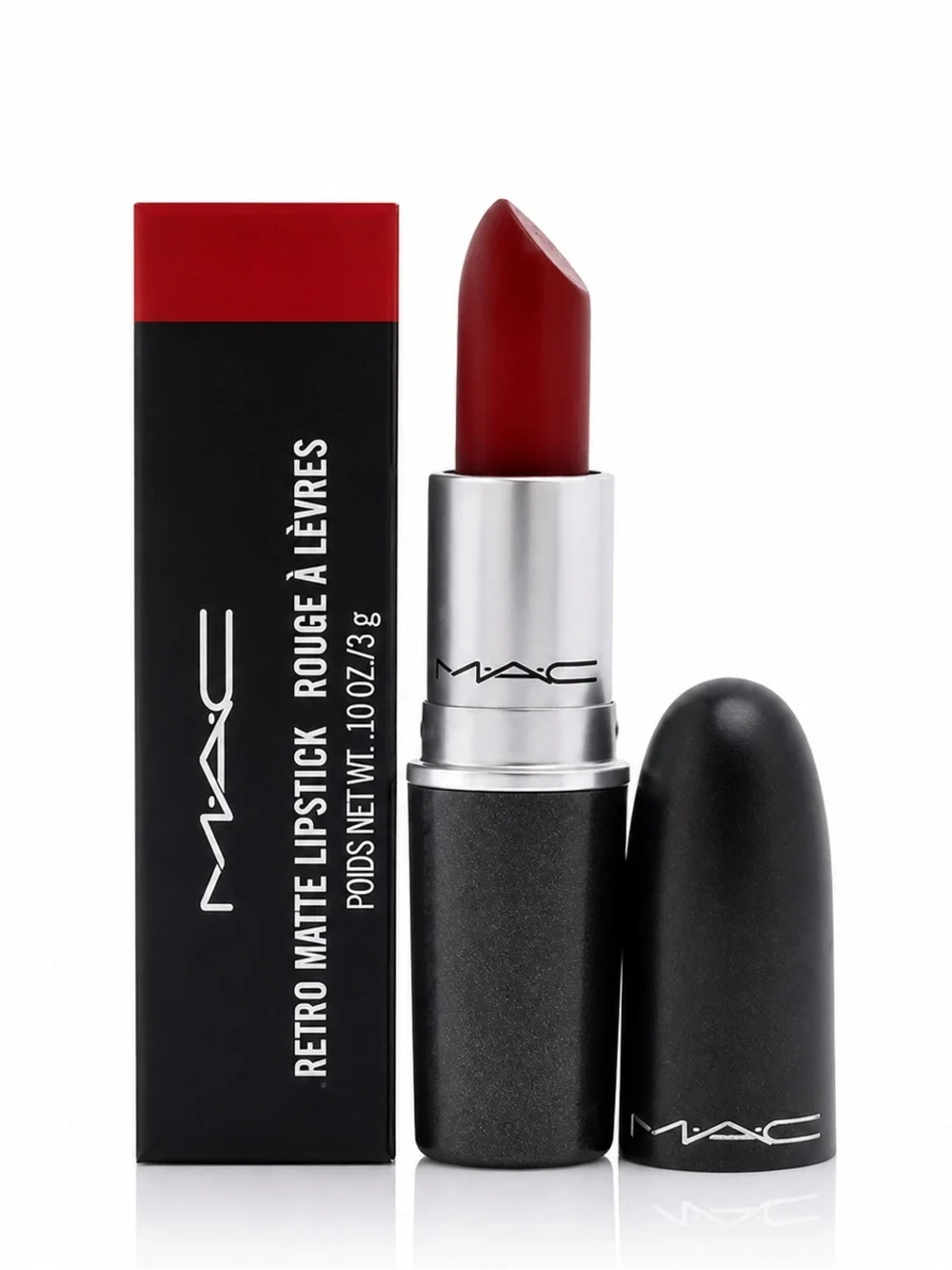 MAC Retro Matte Lipstick Ruby Woo, 1 Count 0.10 Ounce